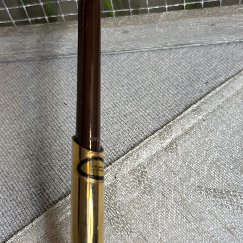 Sheaffer‎ Ballpoint Pen with Socket. Brown and Gold Tone White Dot